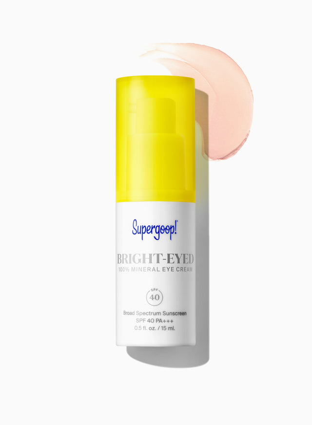 Supergoop! Bright-Eyed 100% Mineral Eye Cream SPF 40 Packshot and goop