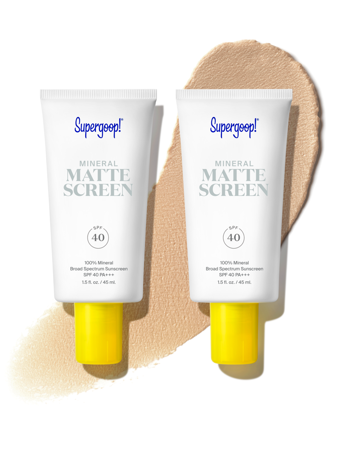 Supergoop! Mineral Mattescreen SPF 40 2-pack Packshot and goop