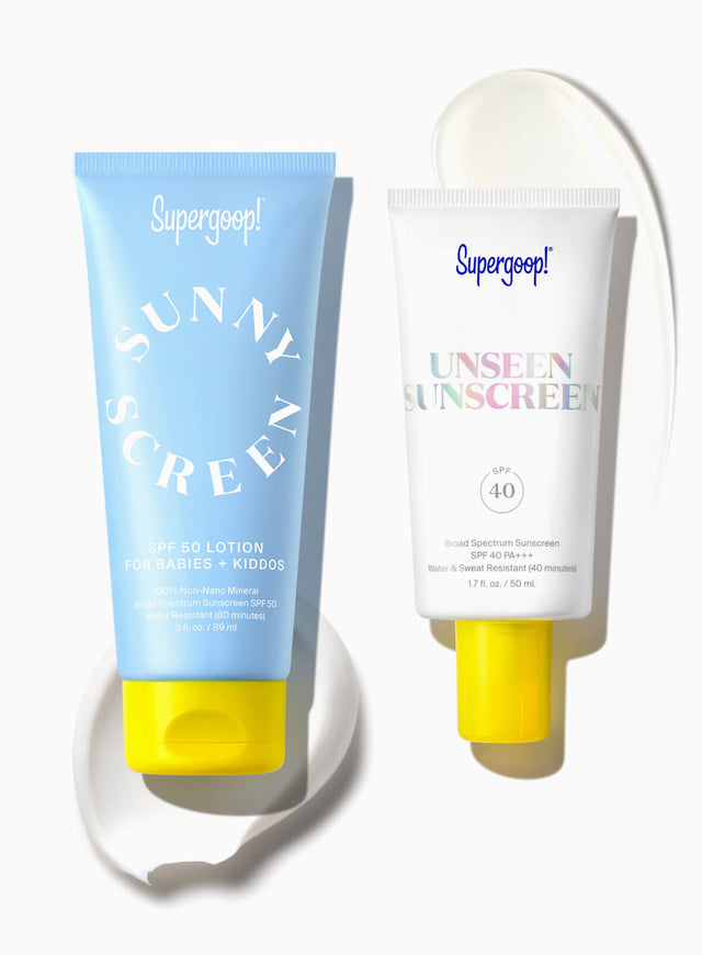 Supergoop! The One for Me, One for Them Set Packshot with Textures