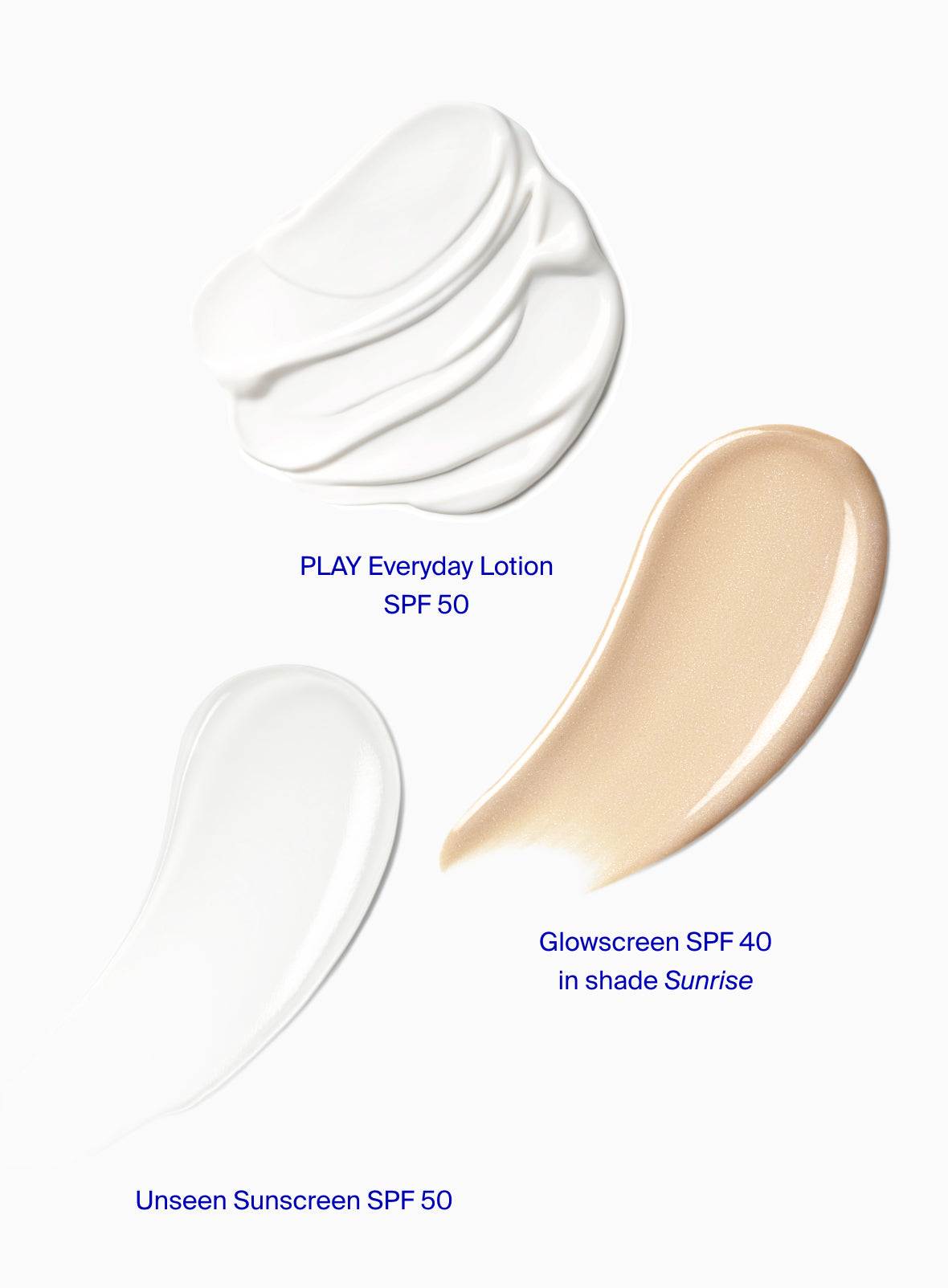 Supergoop! Award Winners SPF Super! Set PLAY Everyday Lotion SPF 50 with Sunflower Extract 18 fl. oz. Unseen Sunscreen SPF 50 1.7 fl. oz. Glowscreen SPF 40 Sunrise / 1.7 fl. oz. goop
