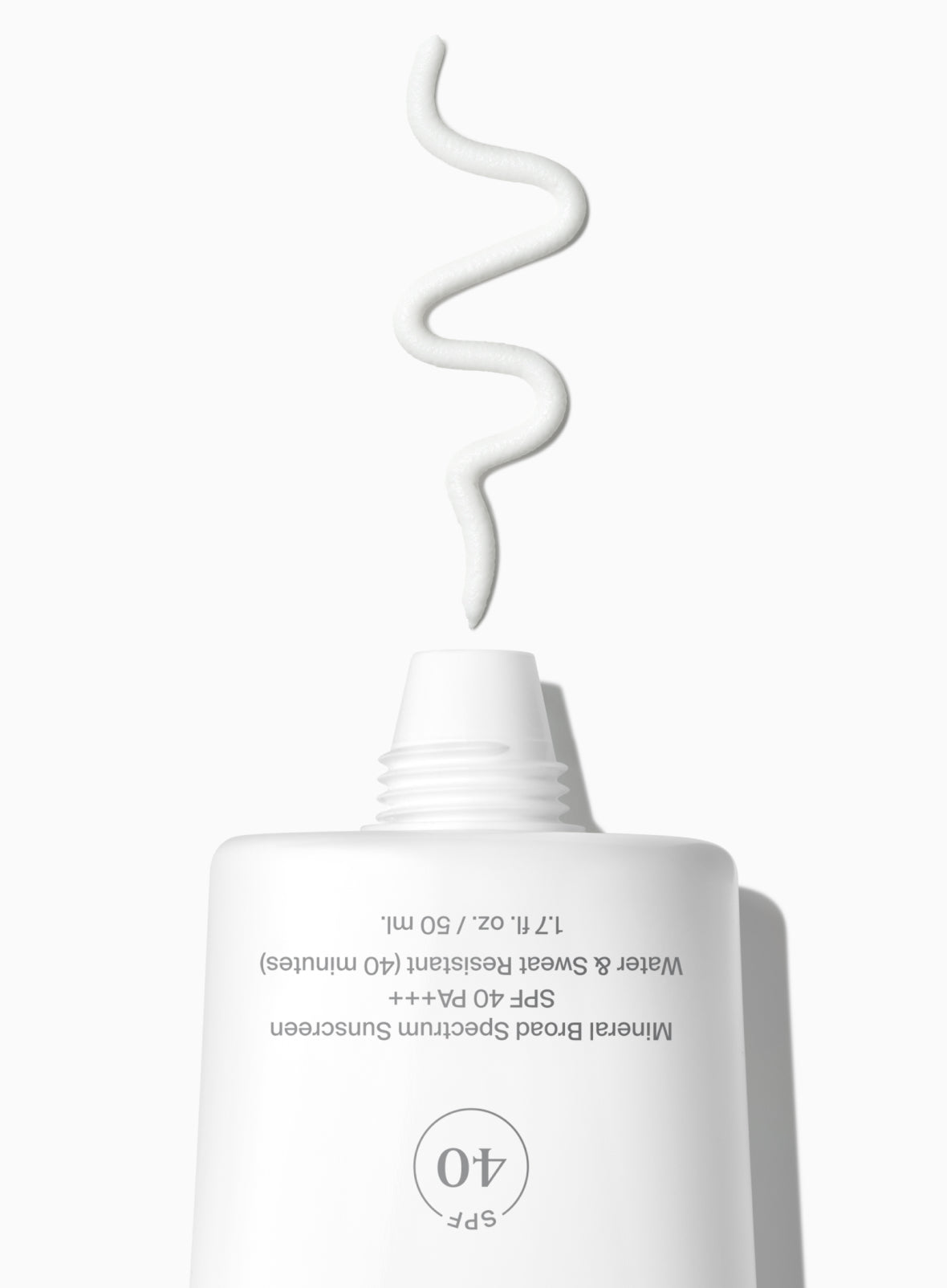 Supergoop! Mineral Unseen Sunscreen SPF 40 1.7 fl. oz. product squeezed out of the tube