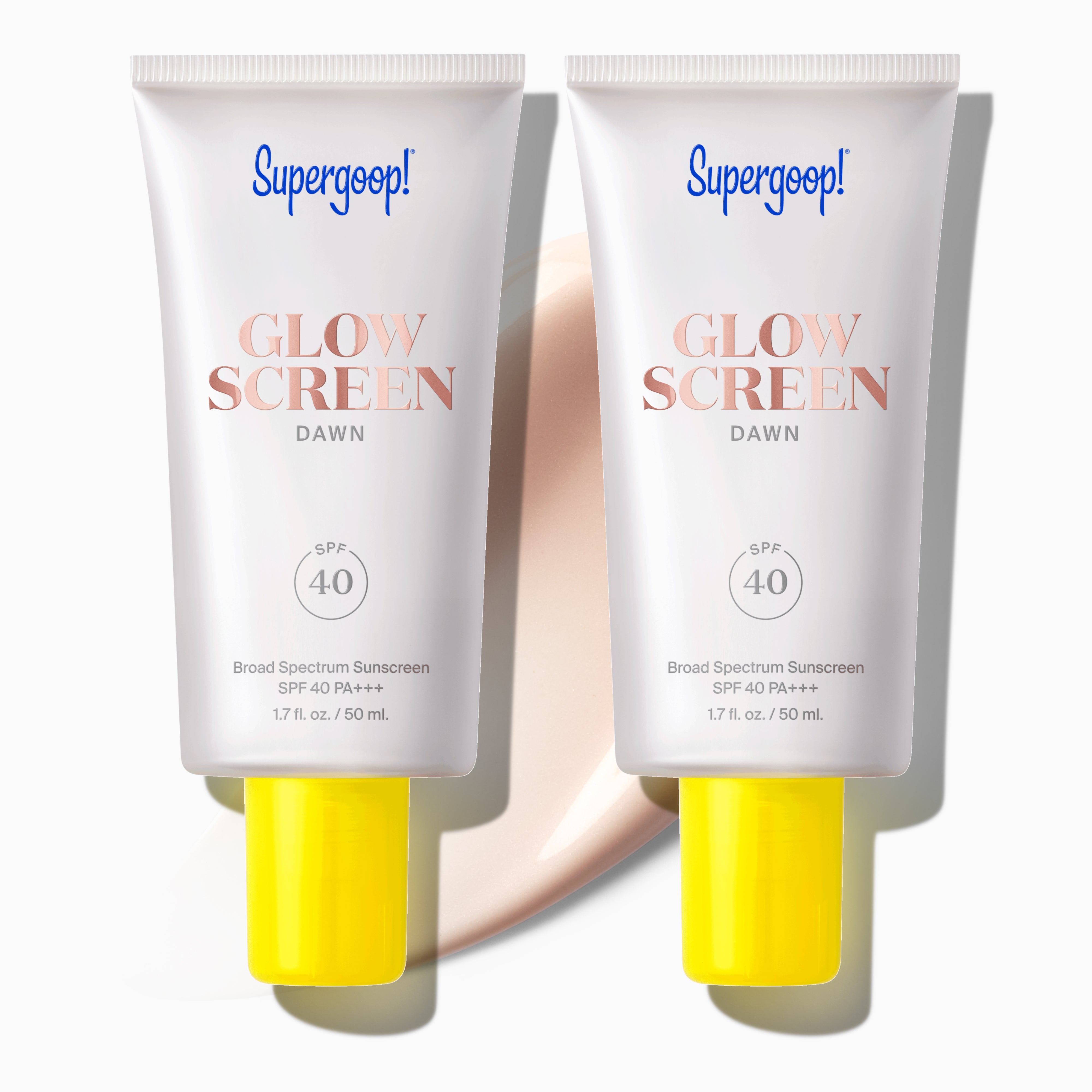 Glowscreen SPF 40 Dawn / 2-pack Packshot and goop