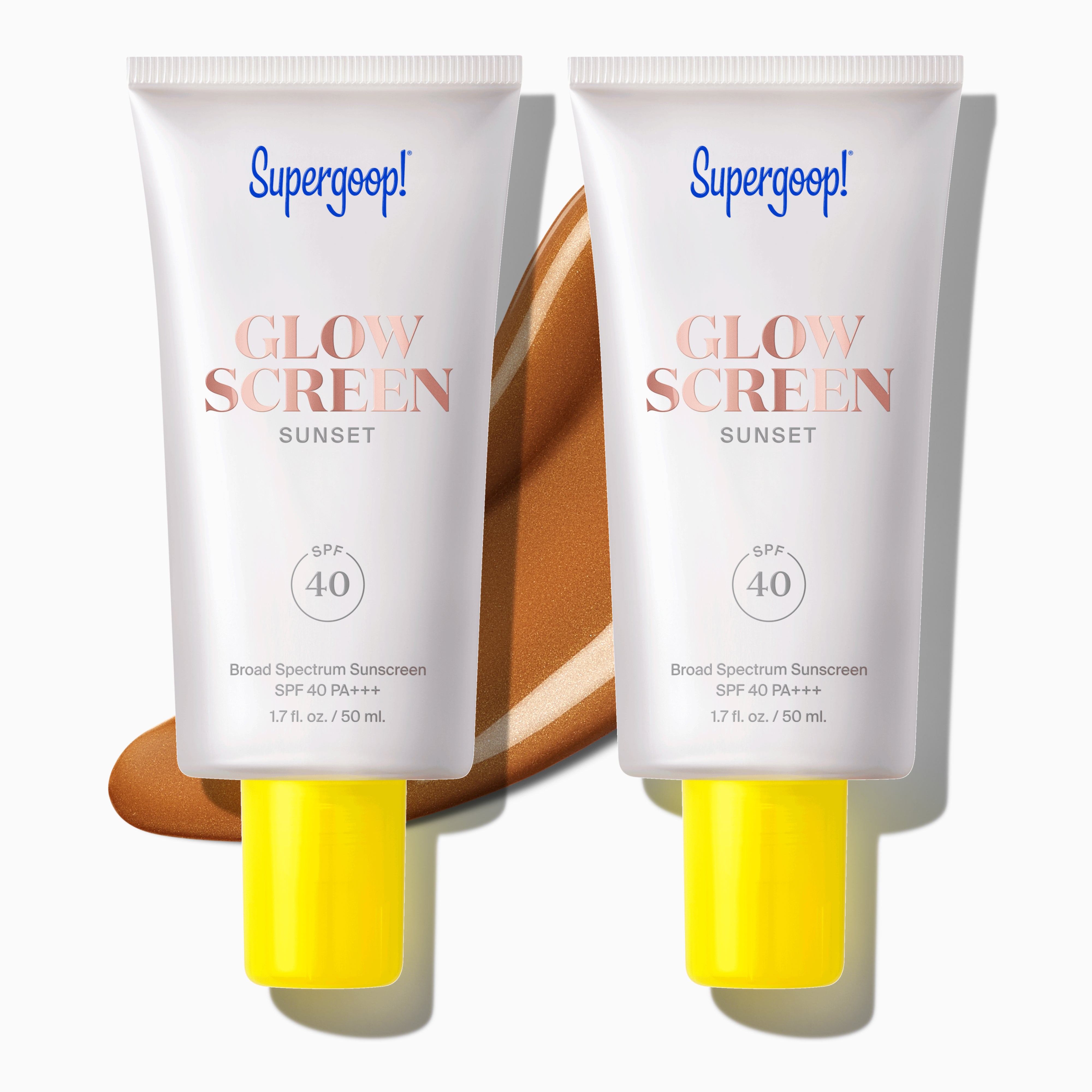 Glowscreen SPF 40 Sunset / 2-pack Packshot and goop