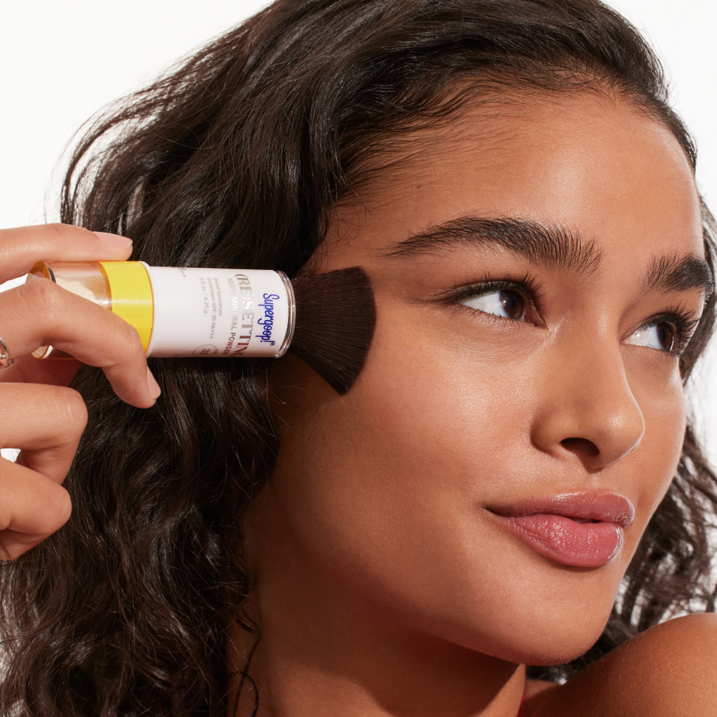 The Easy Way to Reapply Sunscreen Over Makeup