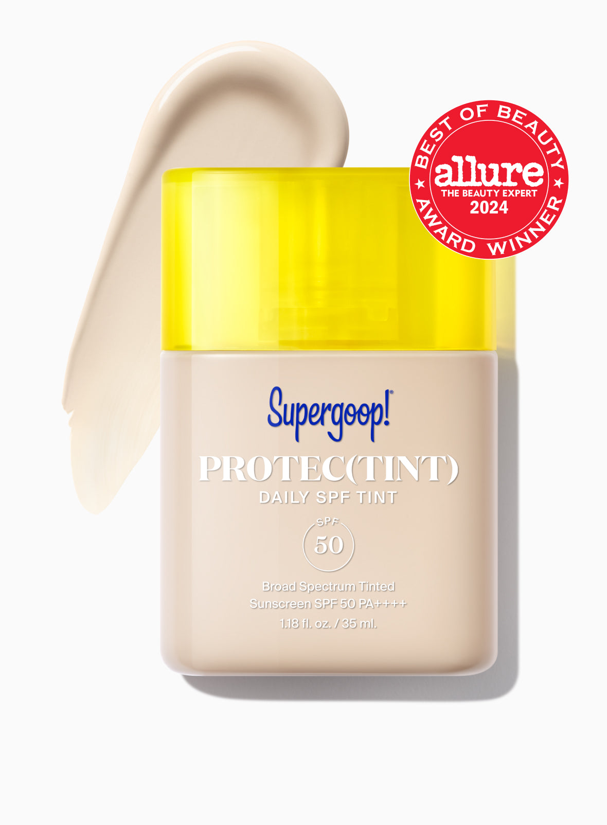 Supergoop! Protec(tint) Daily SPF Tint SPF 50 10N / 1.18 fl. oz. Packshot and goop