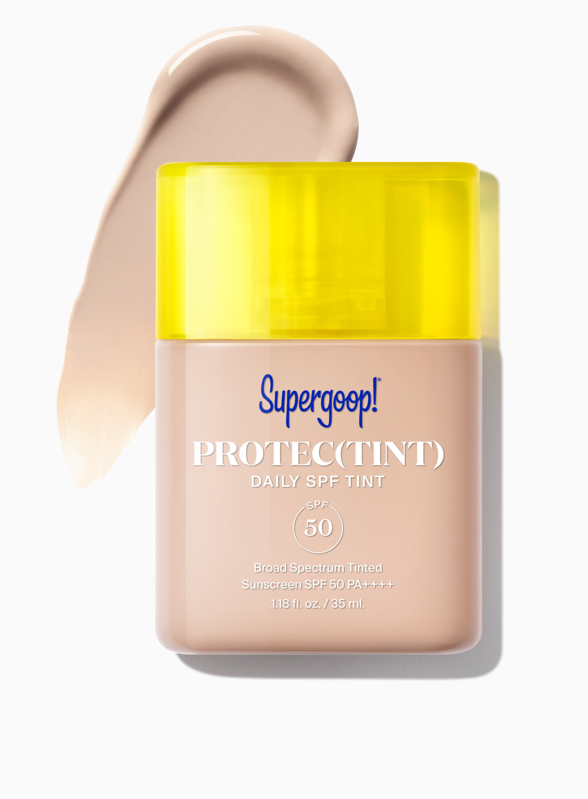 Supergoop! Protec(tint) Daily SPF Tint SPF 50 20C / 1.18 fl. oz. Packshot and goop