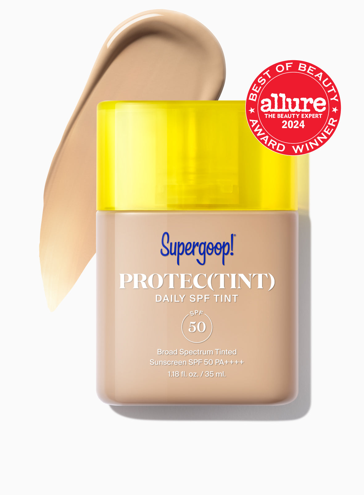 Supergoop! Protec(tint) Daily SPF Tint SPF 50 22W / 1.18 fl. oz. Packshot and goop