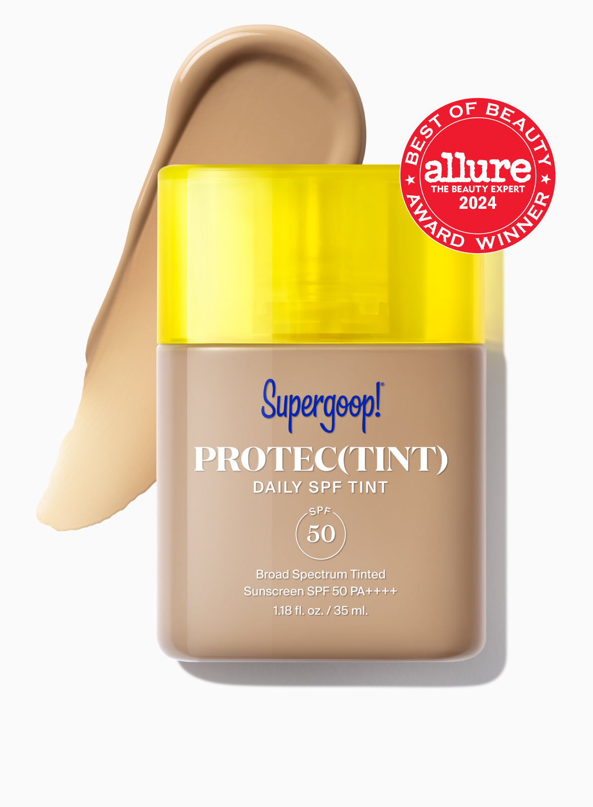 Supergoop! Protec(tint) Daily SPF Tint SPF 50 26W / 1.18 fl. oz. Packshot and goop