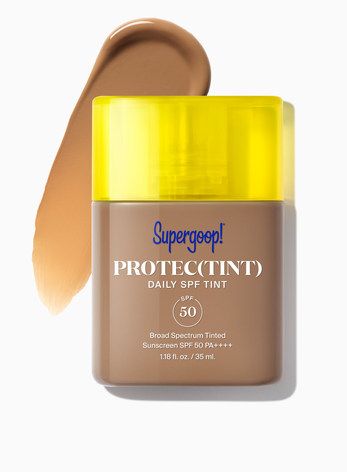 Supergoop! Protec(tint) Daily SPF Tint SPF 50 34C / 1.18 fl. oz. Packshot and goop