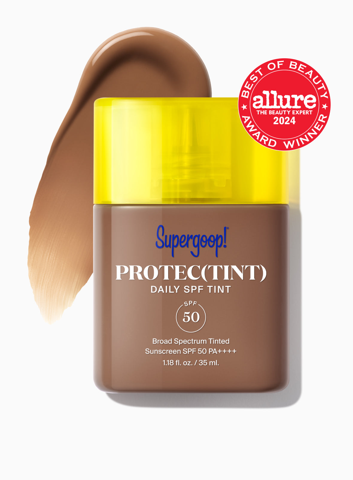 Supergoop! Protec(tint) Daily SPF Tint SPF 50 42C / 1.18 fl. oz. Packshot and goop