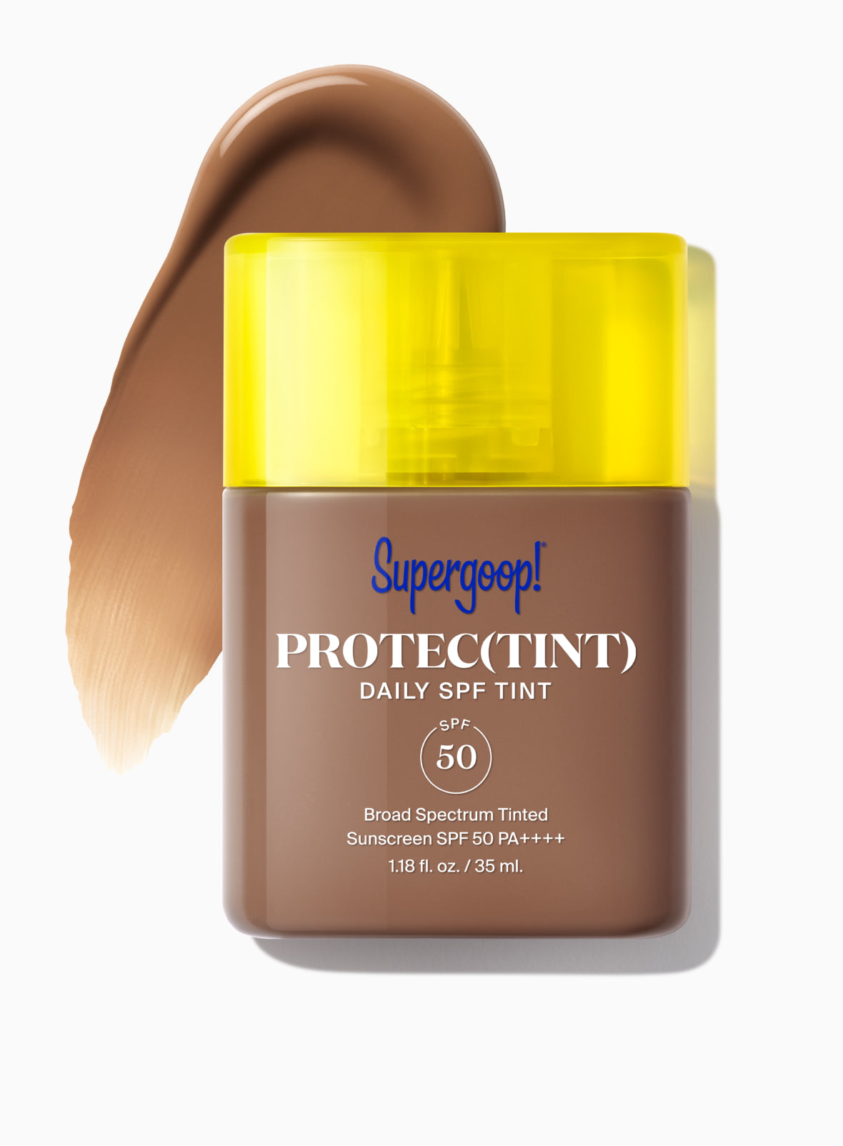 Supergoop! Protec(tint) Daily SPF Tint SPF 50 42C / 1.18 fl. oz. Packshot and goop