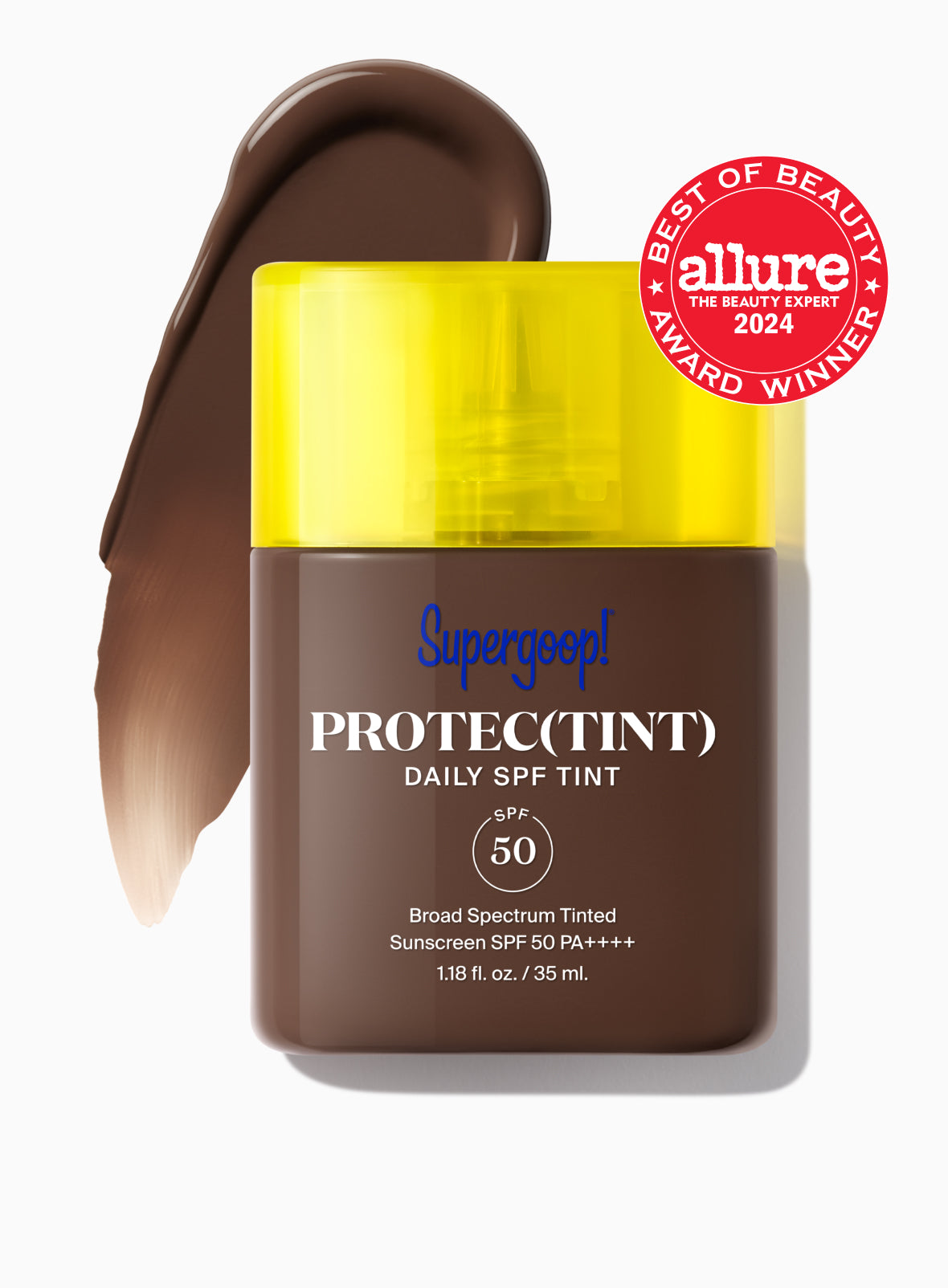 Supergoop! Protec(tint) Daily SPF Tint SPF 50 58W / 1.18 fl. oz. Packshot and goop