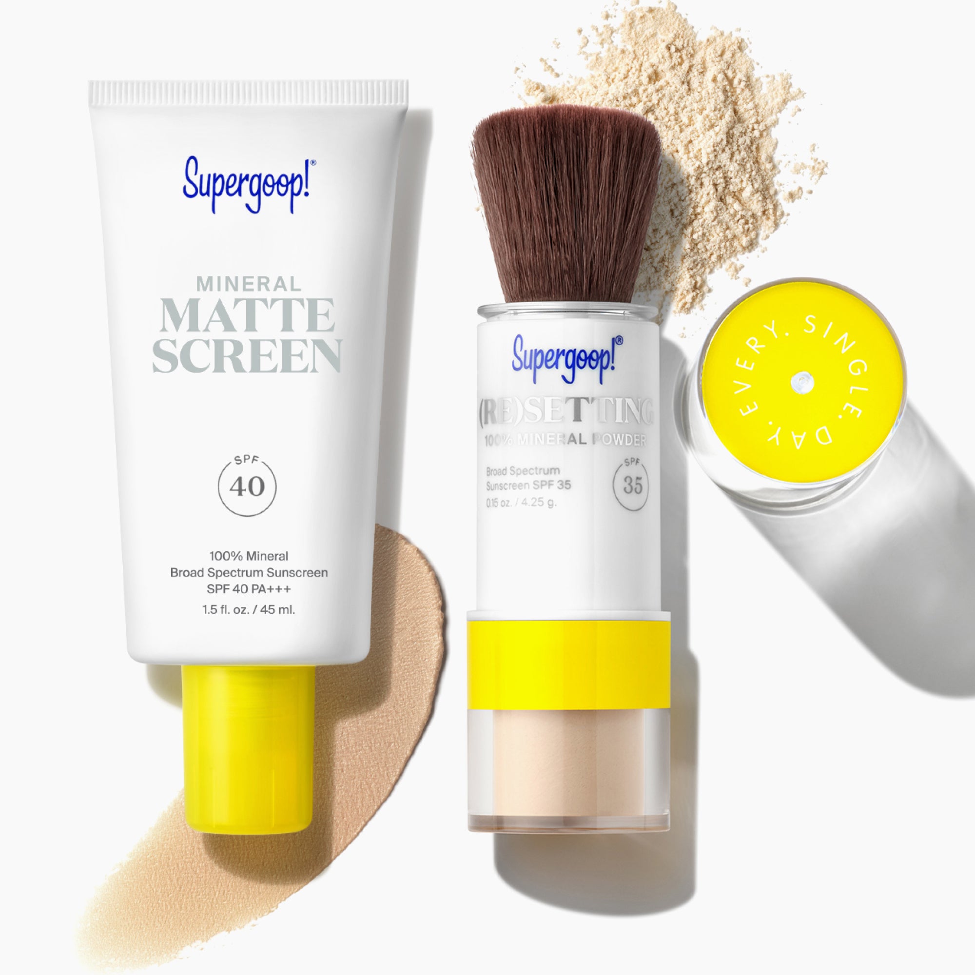 Supergoop! The Matte Prime & Reapply Set Translucent 