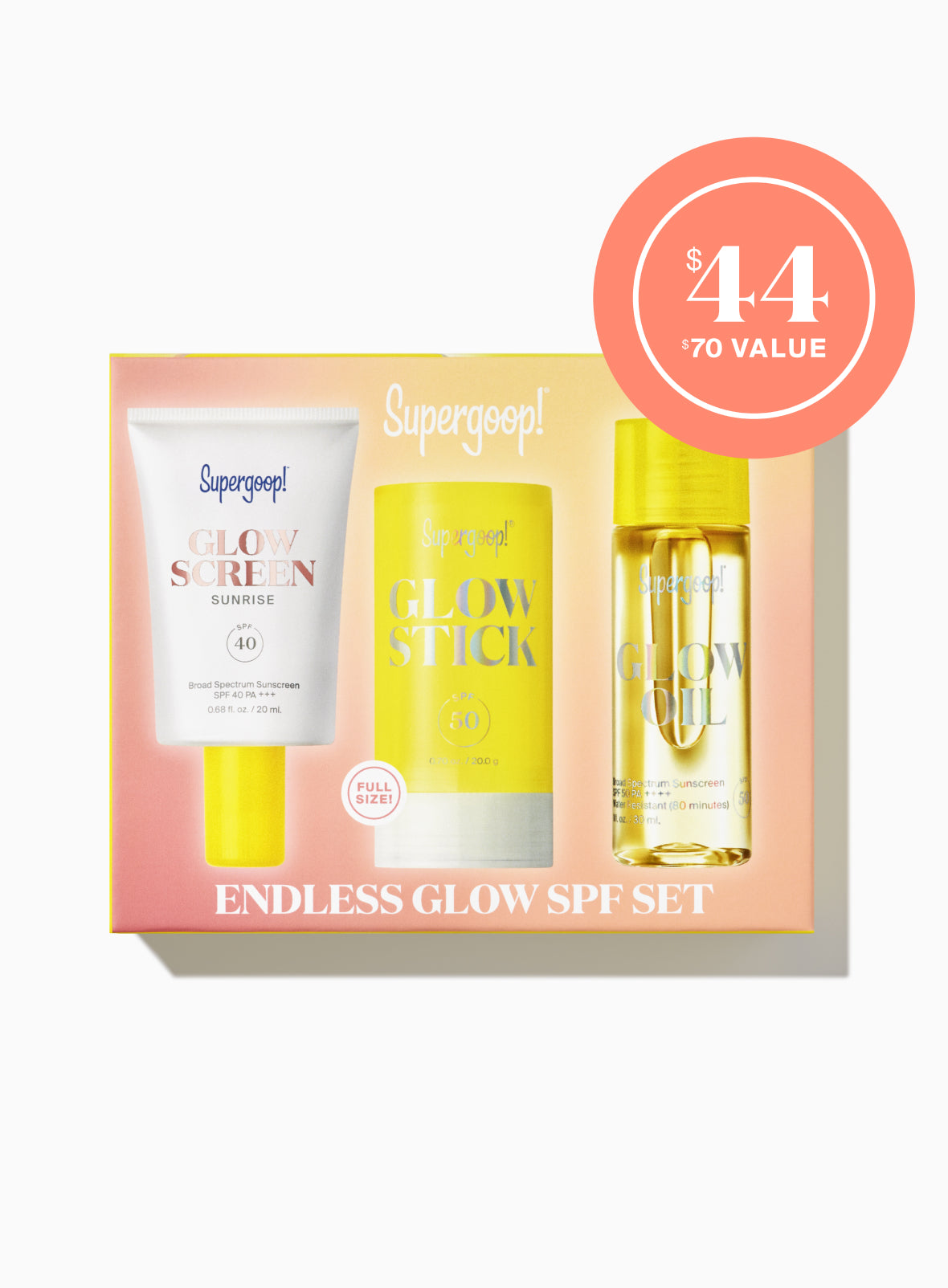 Supergoop! | Endless Glow SPF Set carton