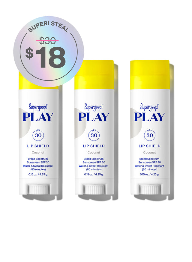 Lip Shield SPF 30 Trio / Coconut / Packshot with texture