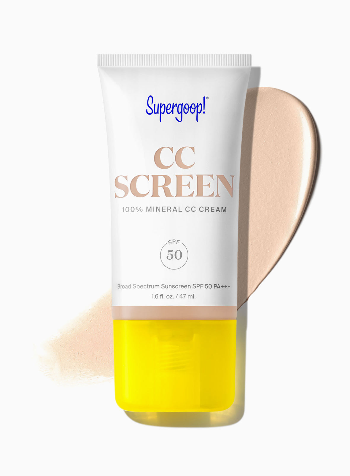 Supergoop! CC Screen 100% Mineral CC Cream SPF 50 105N / 1.6 fl. oz. Packshot and goop