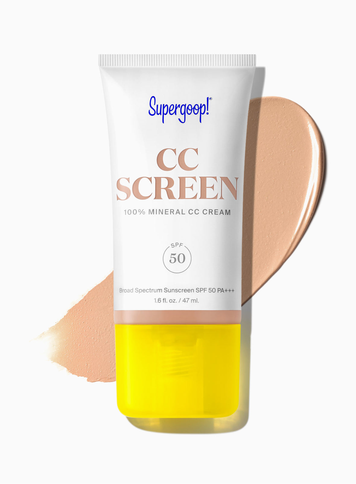 Supergoop! CC Screen 100% Mineral CC Cream SPF 50 226W / 1.6 fl. oz. Packshot and goop