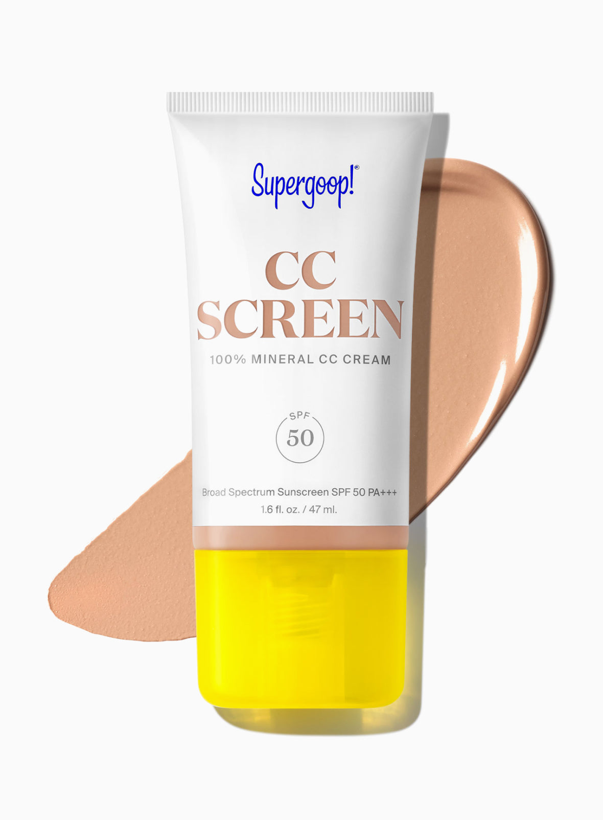 Supergoop! CC Screen 100% Mineral CC Cream SPF 50 306W / 1.6 fl. oz. Packshot and goop