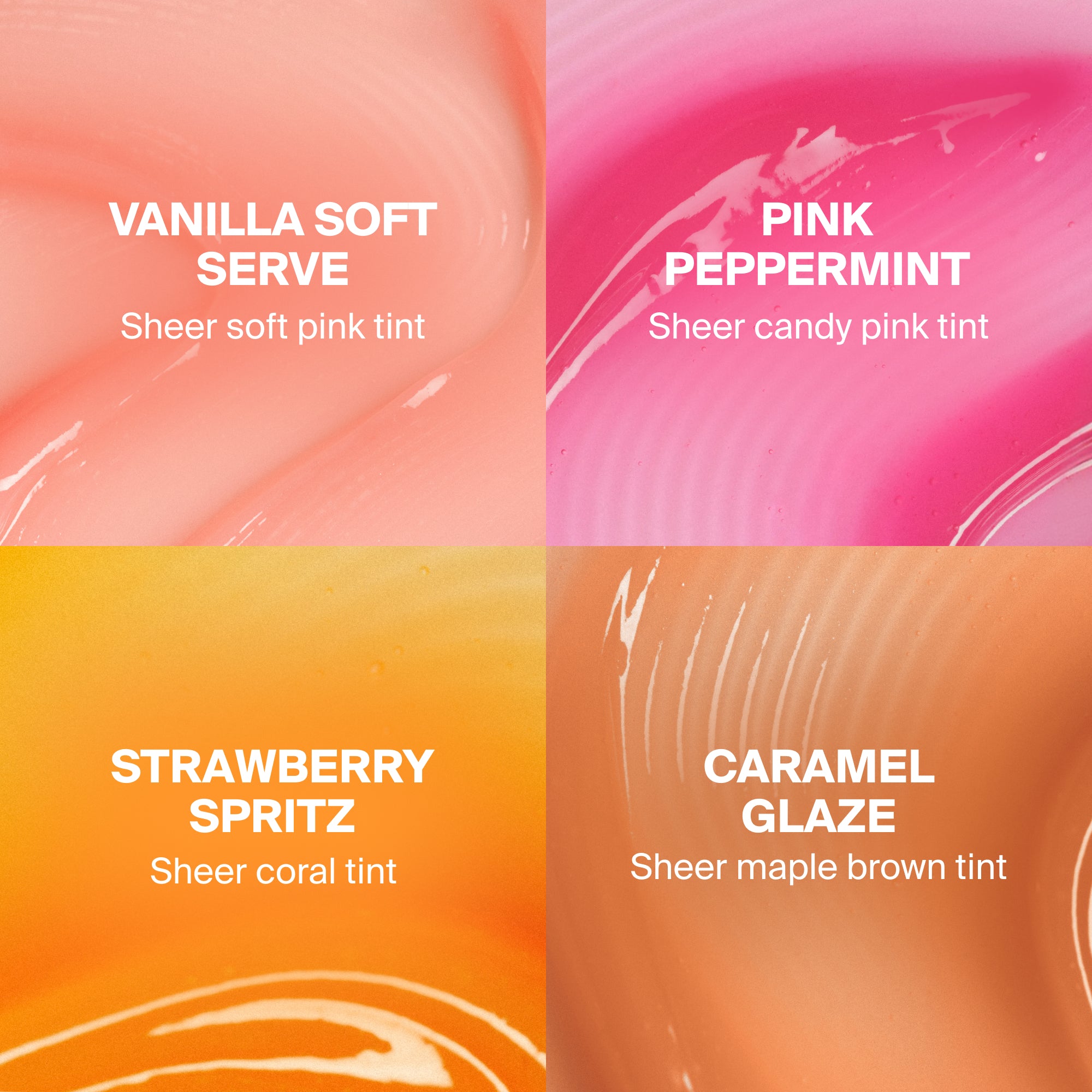 Supergoop! | Glow Gloss SPF 40 Lip Balm Caramel Glaze Pink Peppermint Vanilla Soft Serve Strawberry Spritz
