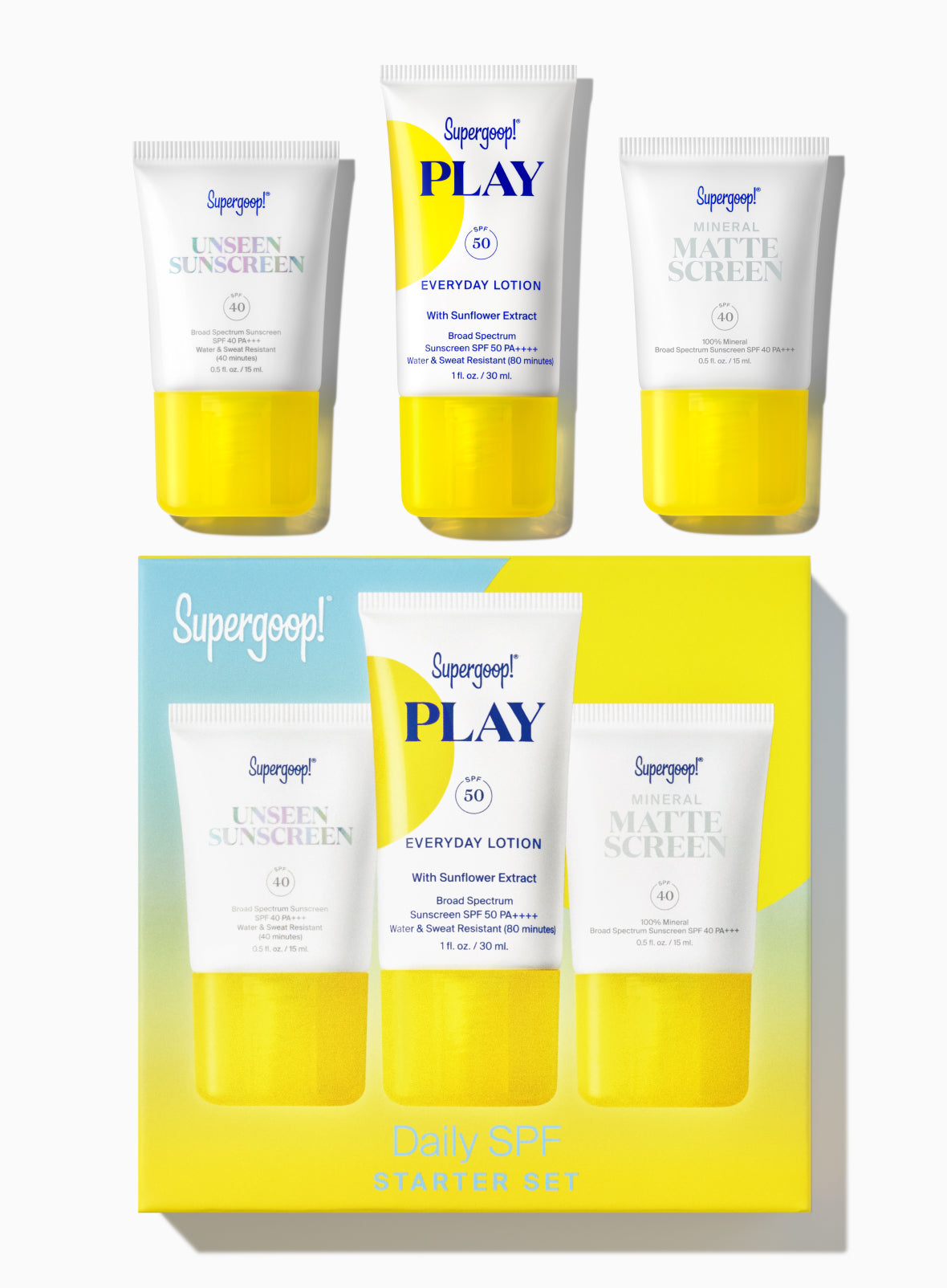 Supergoop! | Daily SPF Starter Set Packshot