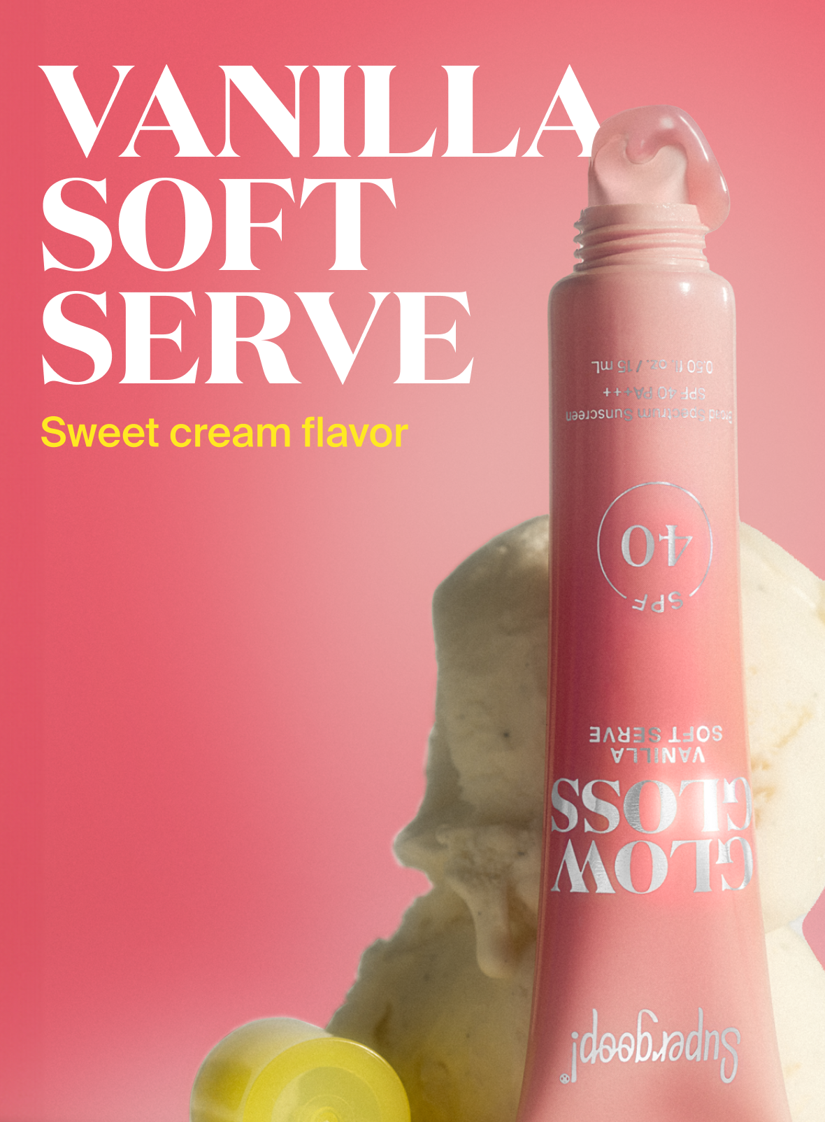 Supergoop! | Glow Gloss SPF 40 Lip Balm Vanilla Soft-Serve