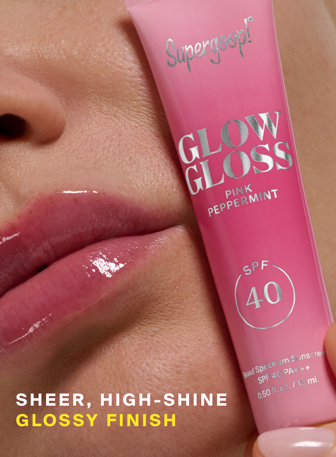 Supergoop! | Glow Gloss SPF 40 Lip Balm Pink Peppermint