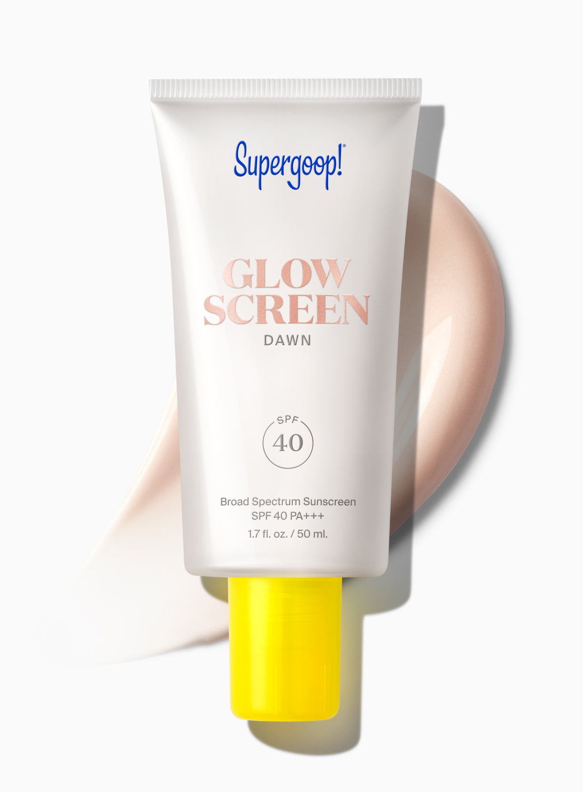 Supergoop! Glowscreen SPF 40 Dawn / 1.7 fl. oz. Packshot and goop