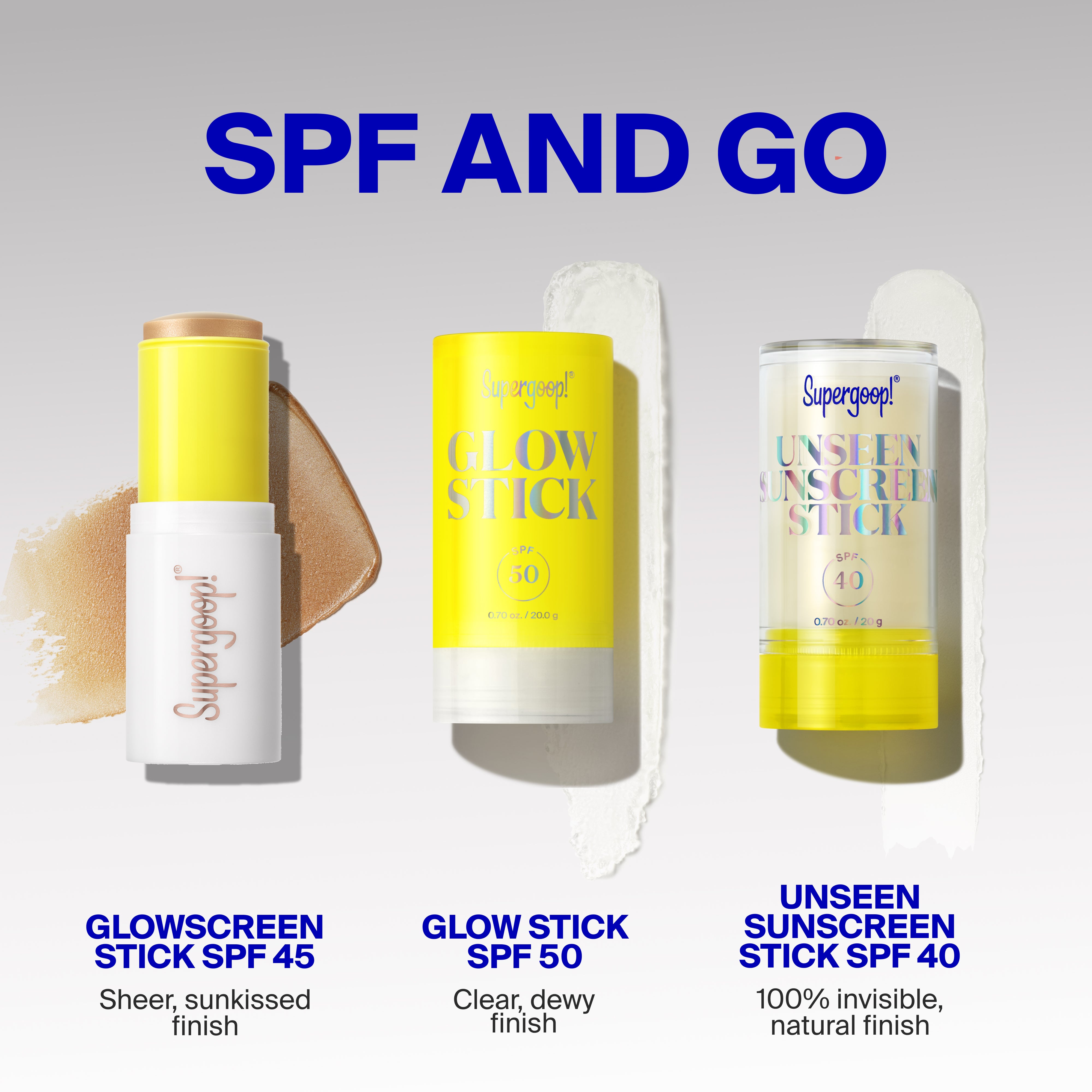 Glowscreen Sunlighter Stick SPF 45 Sunrise 0.35 oz. Golden Hour 0.35 oz.