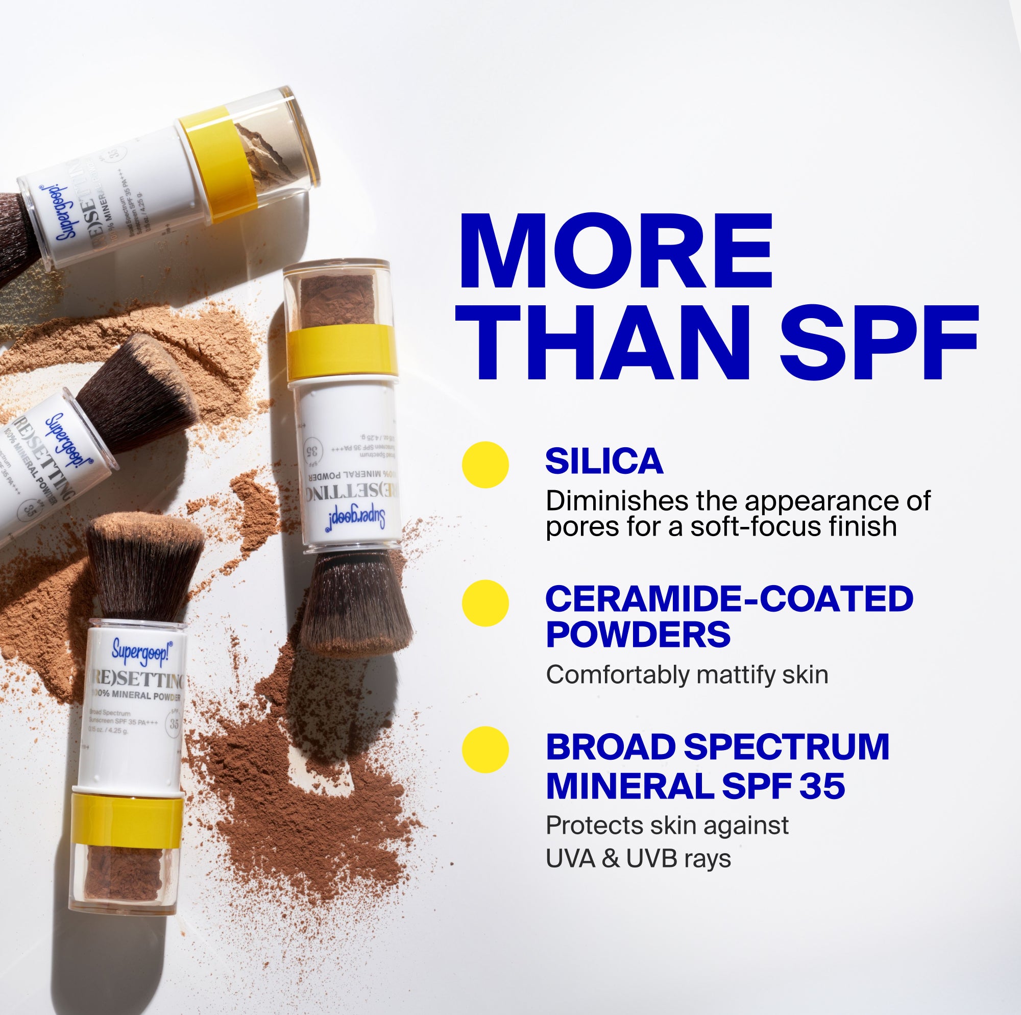 (Re)setting 100% Mineral Powder SPF 35 in shade Translucent Light Medium Deep 