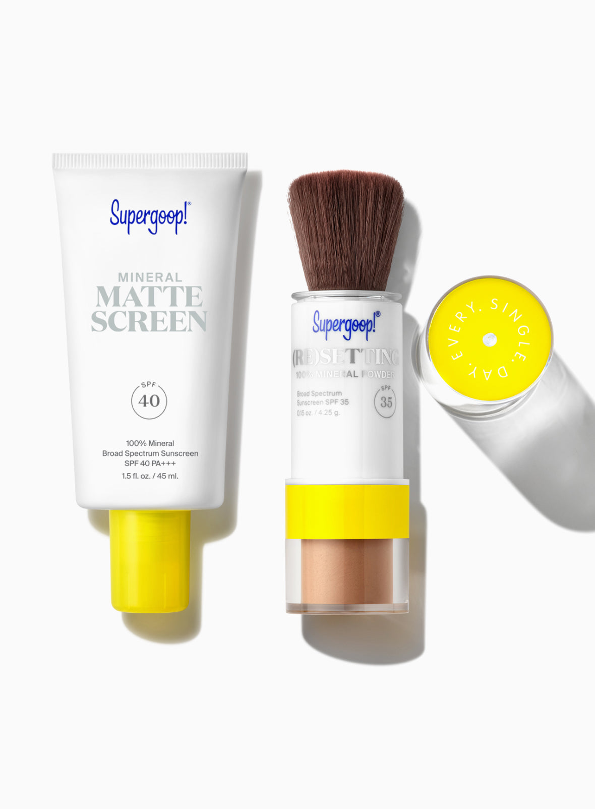 Supergoop! The Matte Prime & Reapply Set with Deep Powder Packshot