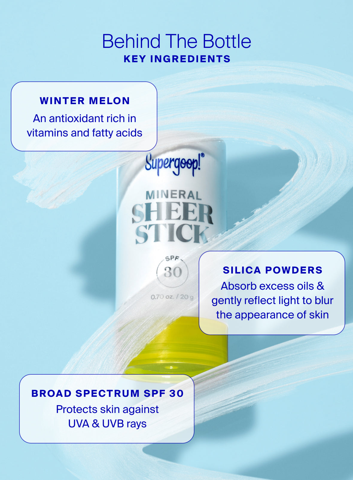 Supergoop! Mineral Sheer Stick SPF 30 0.70 oz. ingredients 