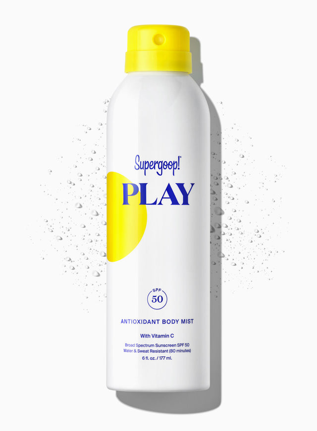 Supergoop! PLAY Antioxidant Body Mist SPF 50 with Vitamin C 6 fl. oz. Packshot and goop