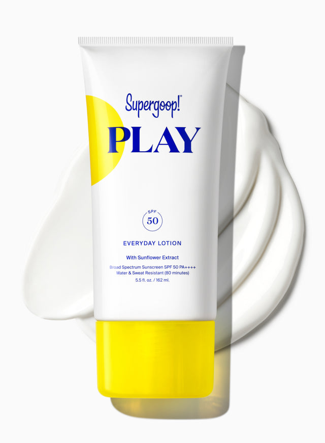 Supergoop! PLAY Everyday Lotion SPF 50 with Sunflower Extract 5.5 fl. oz. Packshot and goop