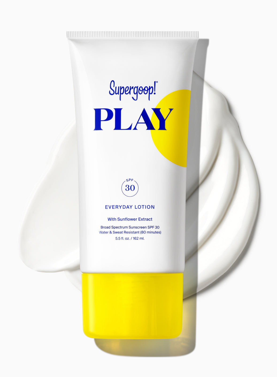 Supergoop! PLAY Everyday Lotion SPF 30 with Sunflower Extract 5.5 fl. oz. Packshot and goop