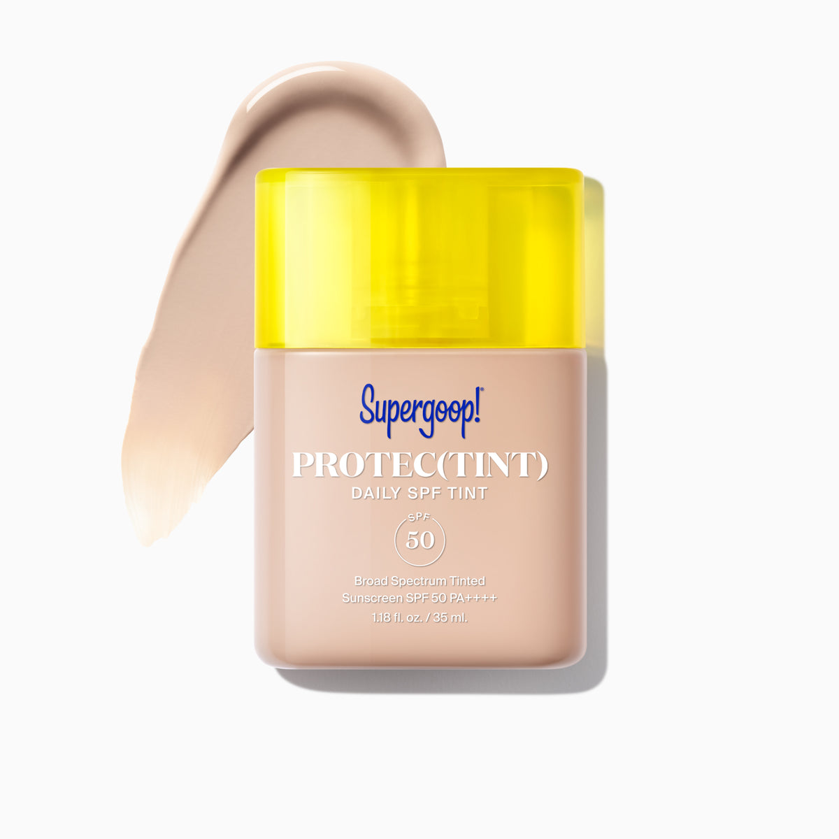 Supergoop! Protec(tint) Daily SPF Tint SPF 50 20C / 1.18 fl. oz. Packshot and goop