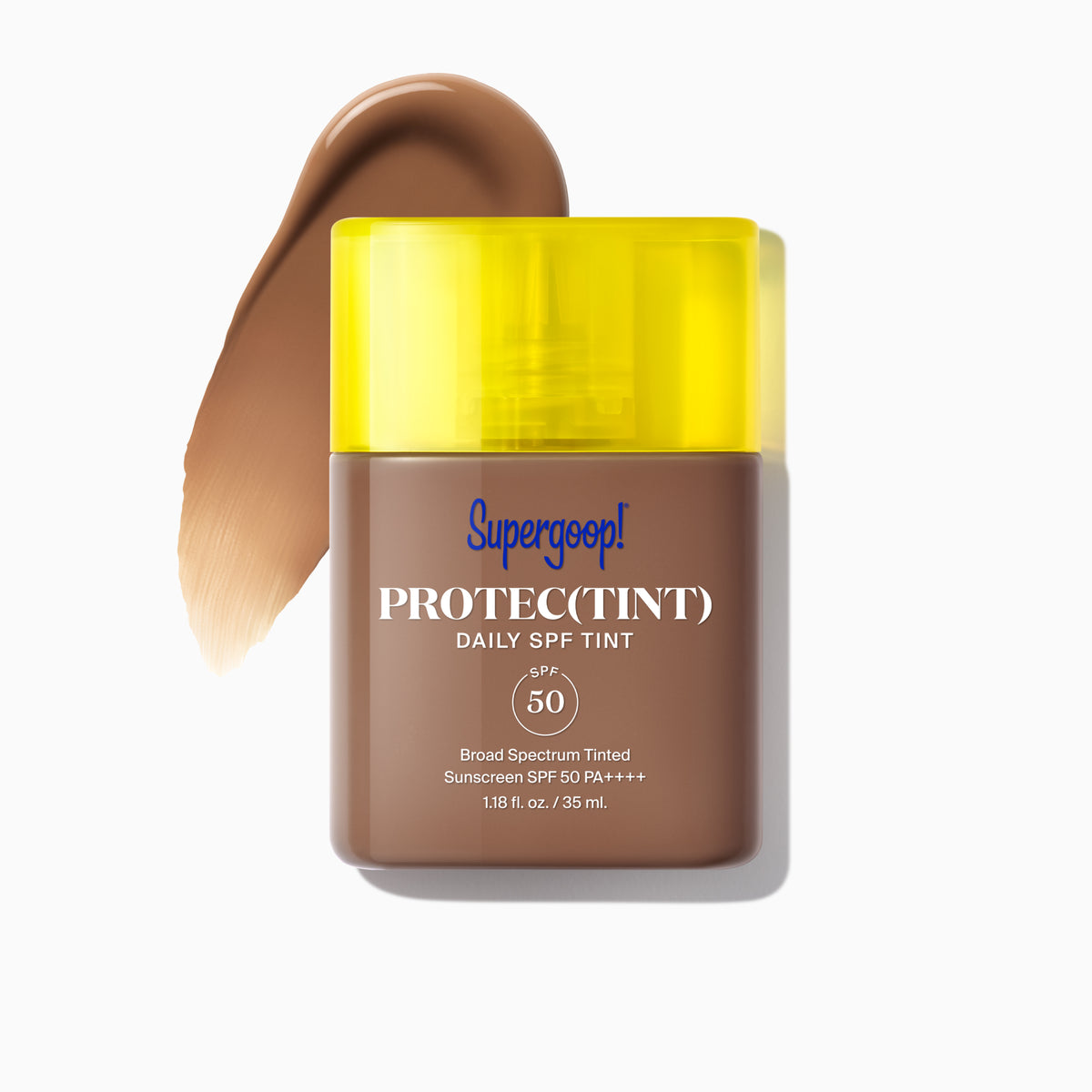 Supergoop! Protec(tint) Daily SPF Tint SPF 50 42C / 1.18 fl. oz. Packshot and goop
