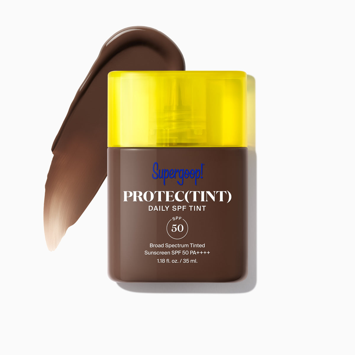 Supergoop! Protec(tint) Daily SPF Tint SPF 50 58W / 1.18 fl. oz. Packshot and goop