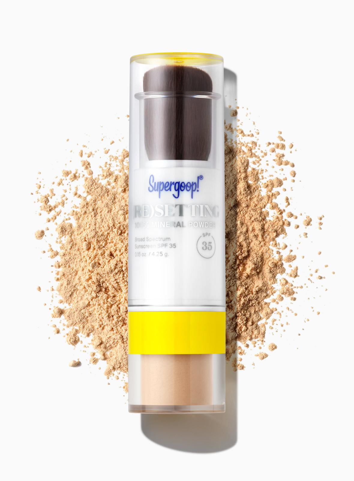 (Re)setting 100% Mineral Powder SPF 35 in shade Light Packshot and goop