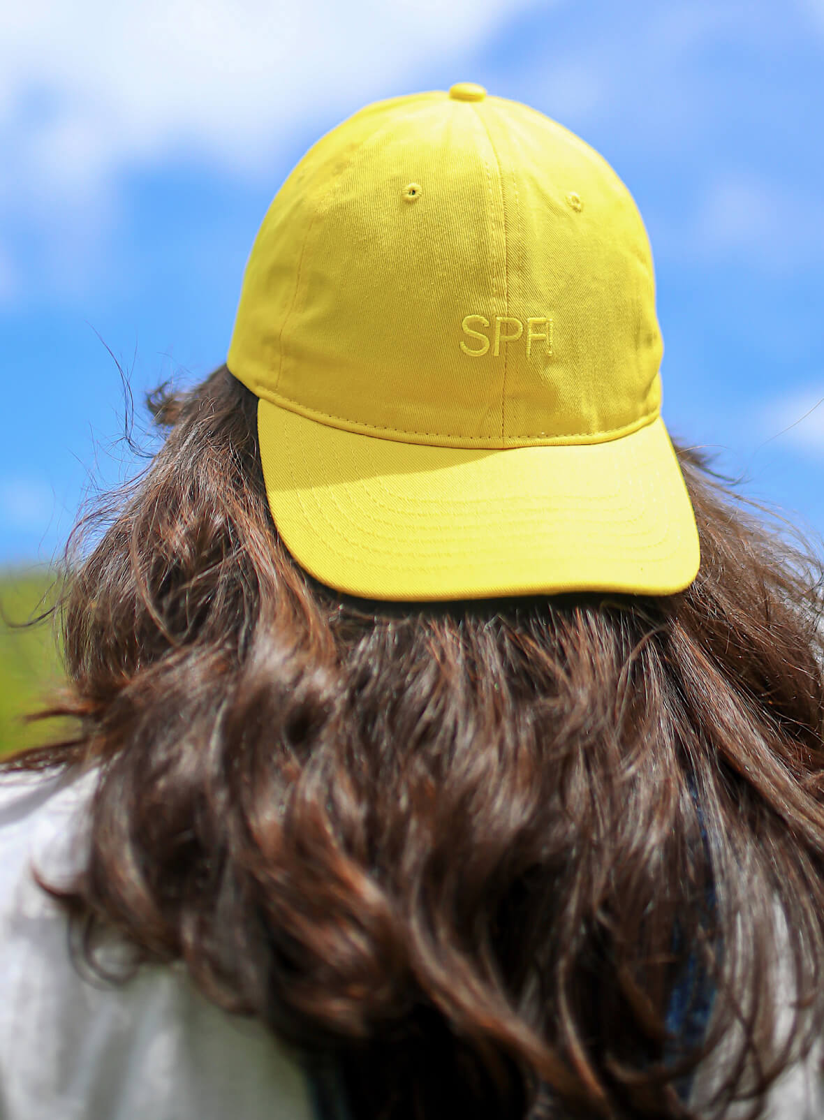 SPF! Baseball Cap Packshot on model