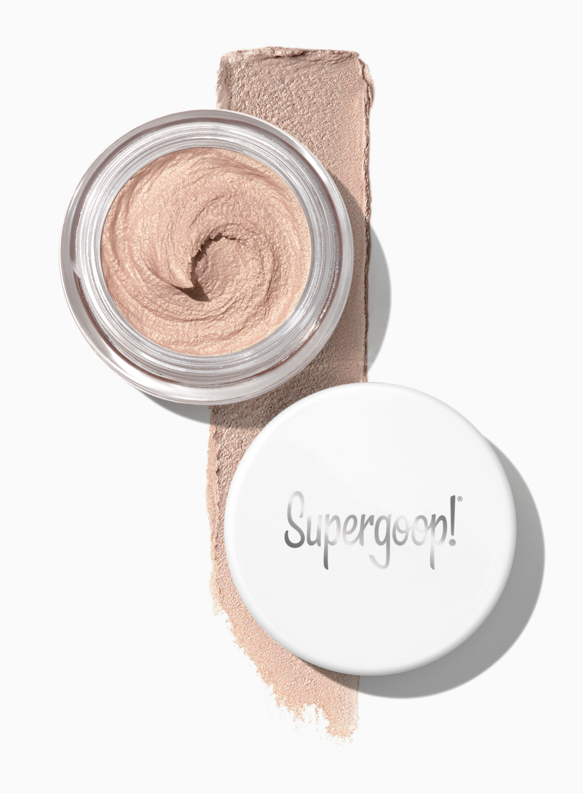 Supergoop! Shimmershade SPF 30 First Light Packshot and goop