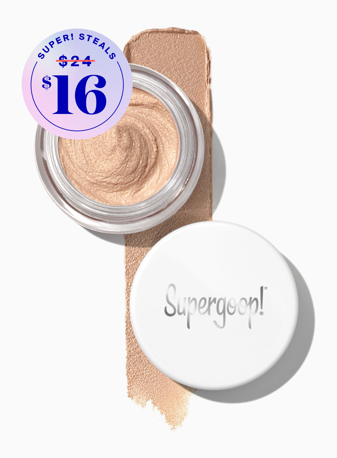 Supergoop! Shimmershade SPF 30 Golden Hour Packshot and goop