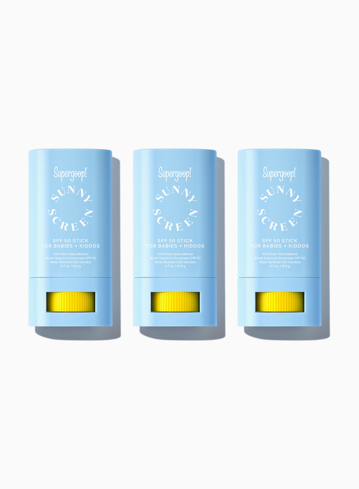 Supergoop! Sunnyscreen™ 100% Mineral Stick SPF 50 3-pack Stick Packshot