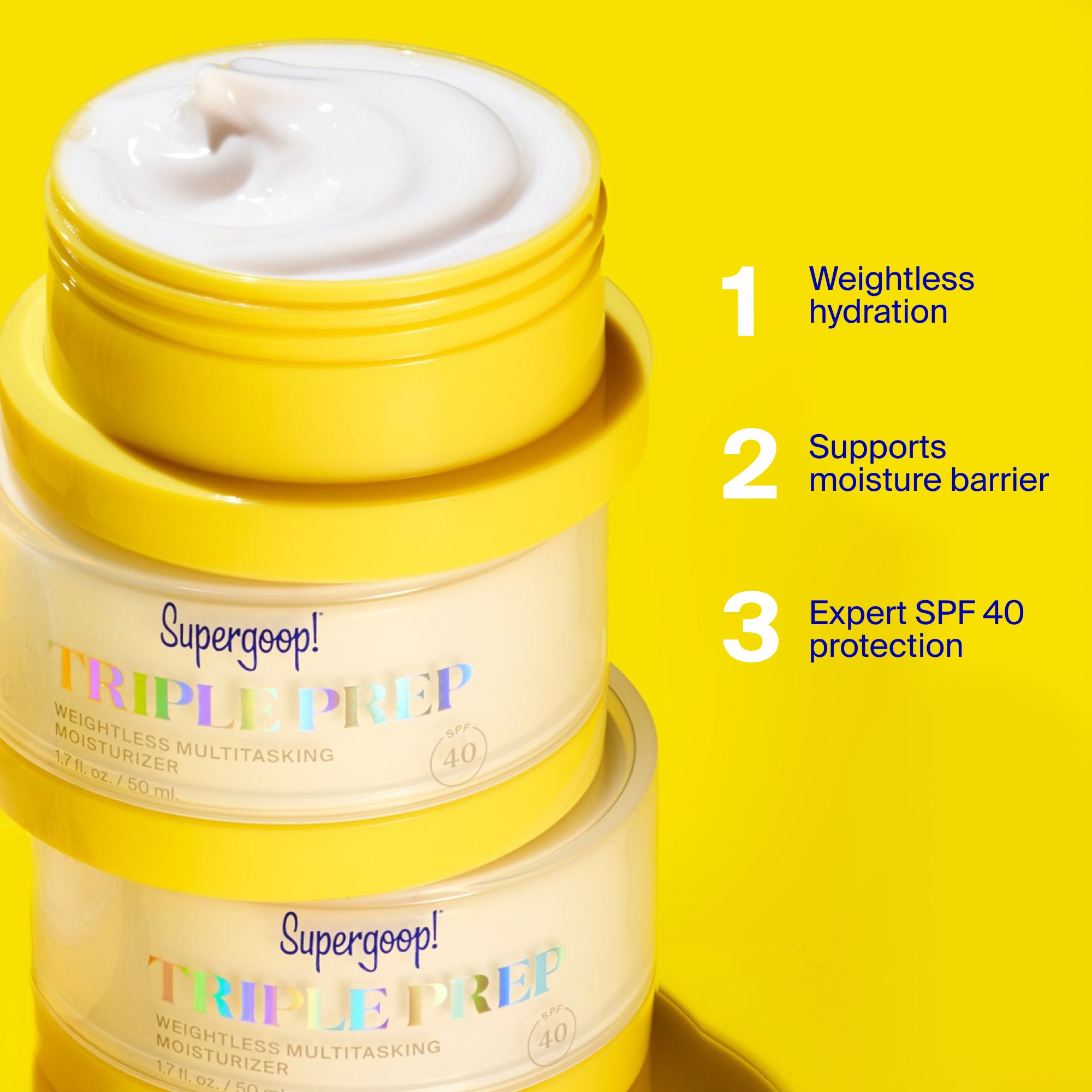 Triple Prep Daily Moisturizer - Daily Moisturizer with SPF 40
