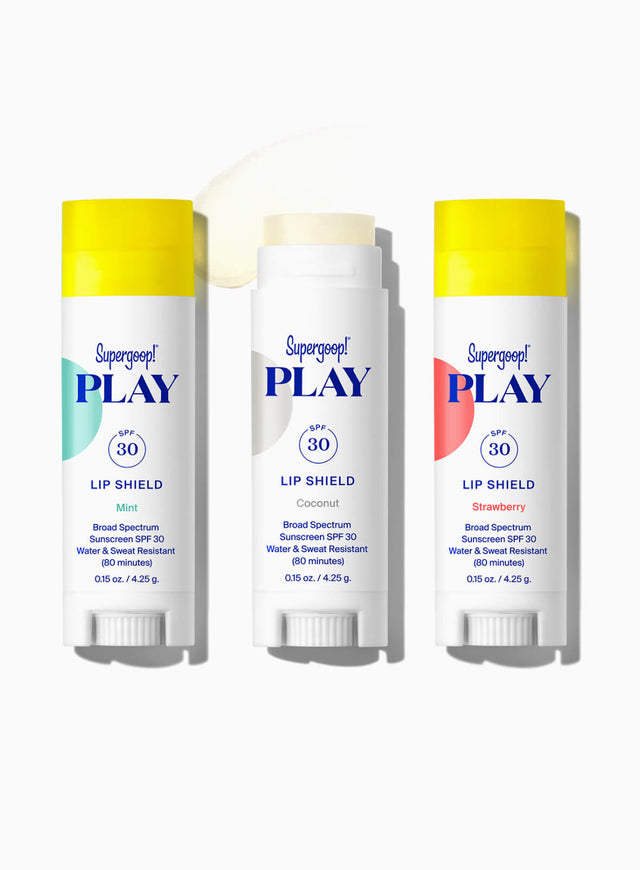 Play Tropical Lip Shield SPF 30 Set packshot with texture