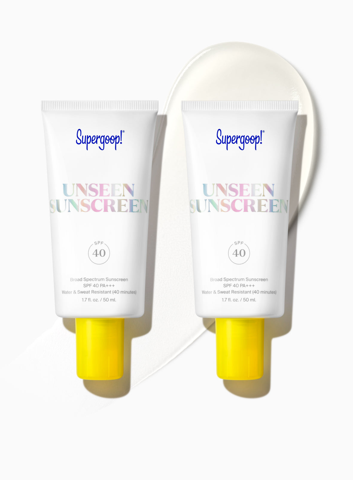 Supergoop! Unseen Sunscreen SPF 40 2-pack Packshot and goop