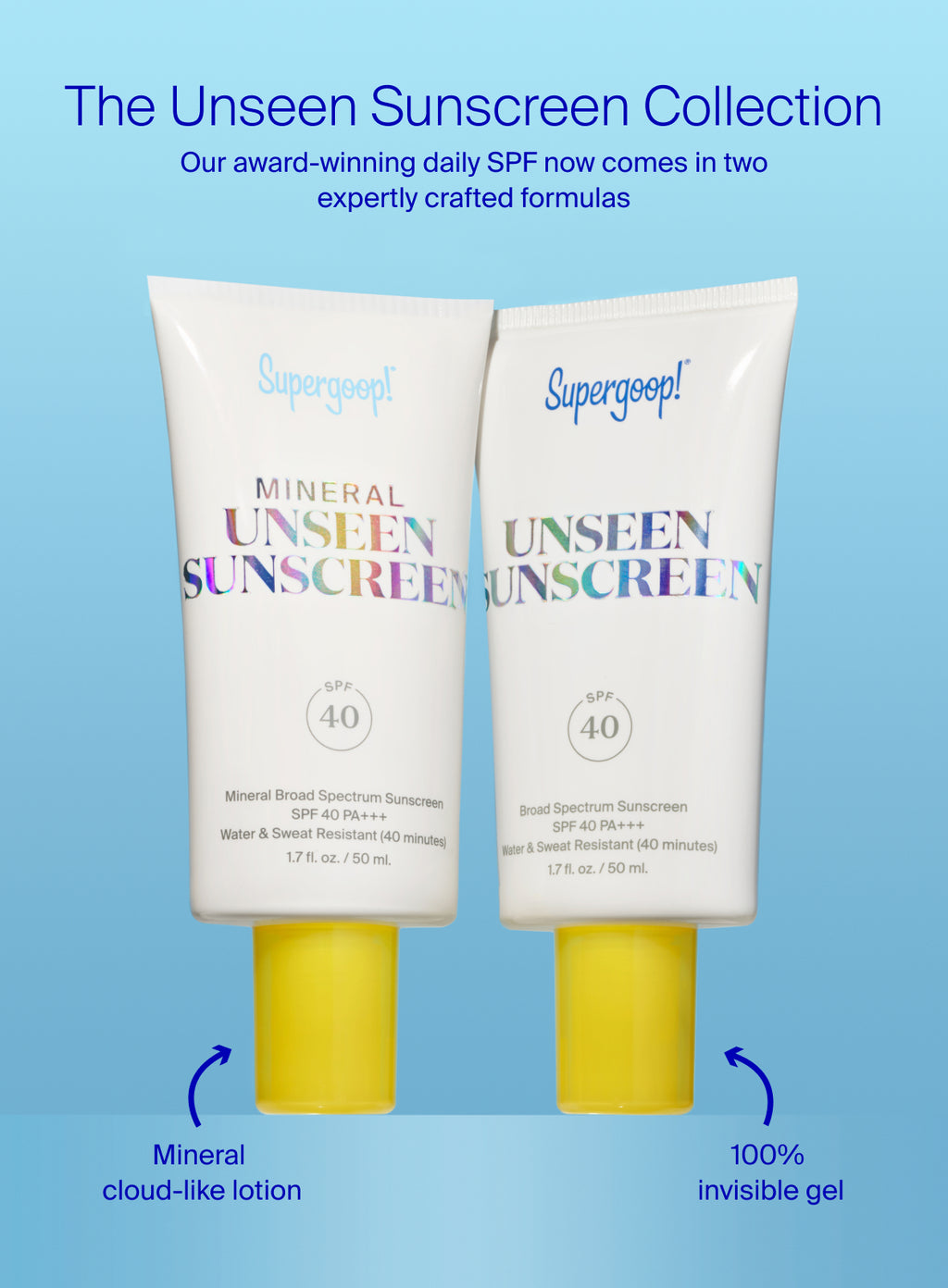 Supergoop! Unseen Sunscreen SPF 40 Clear Gel Face Sunscreen