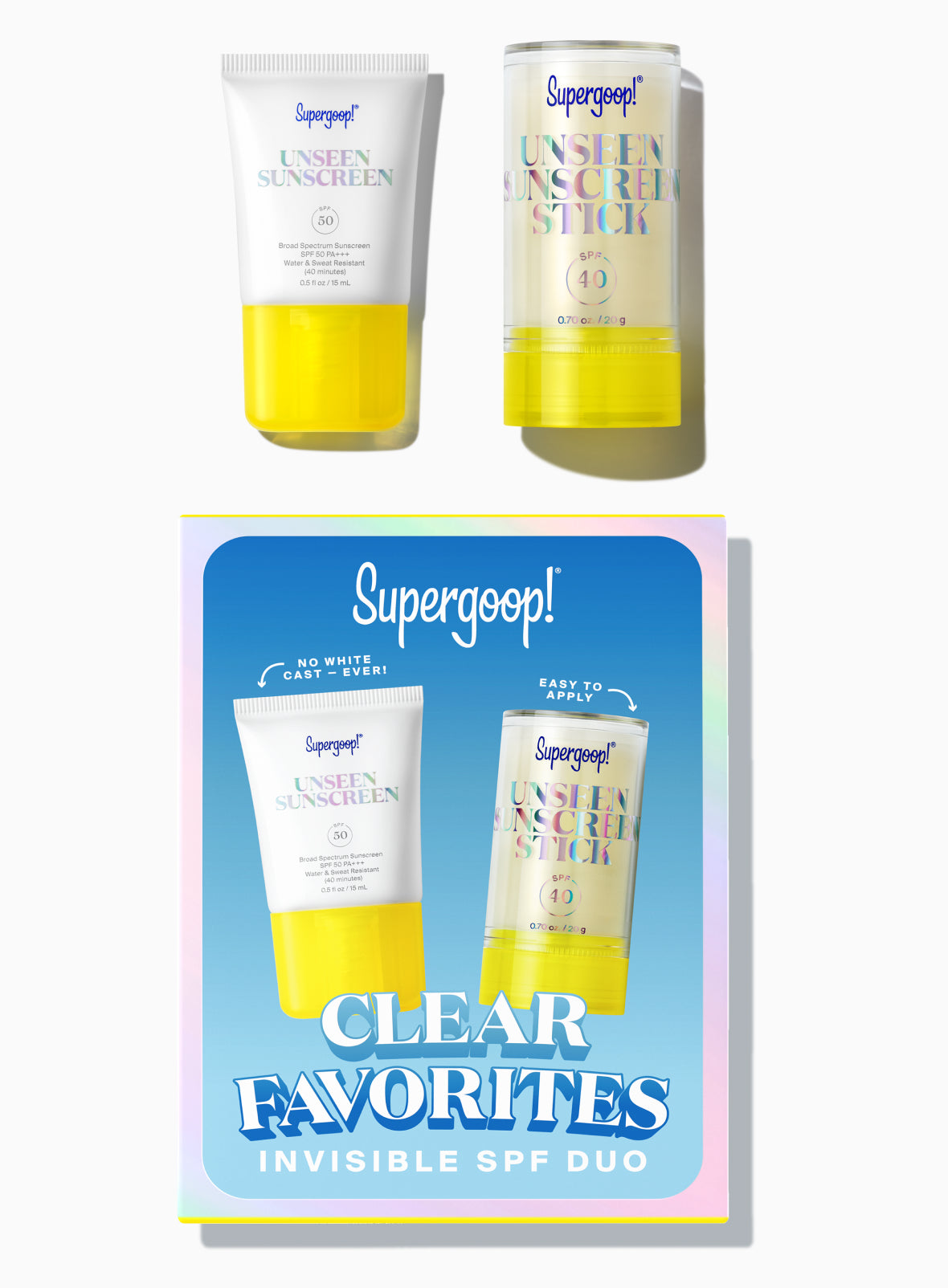Supergoop! Invisible SPF Duo Kits - Sunscreen Set