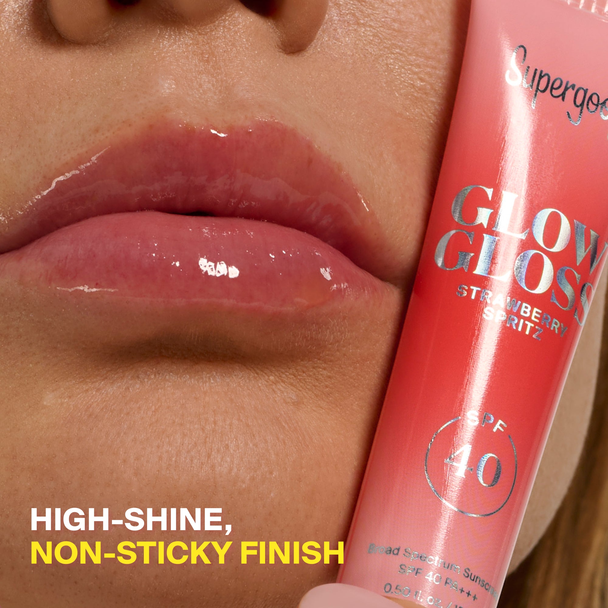 Supergoop! | Glow Gloss SPF 40 Lip Balm Strawberry Spritz