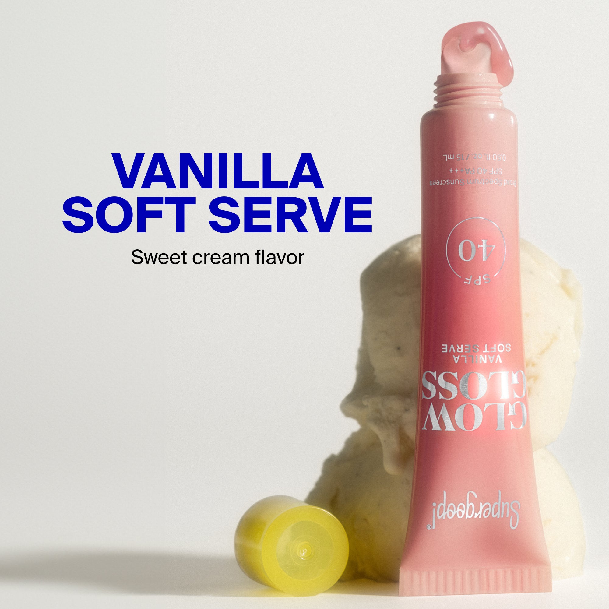 Supergoop! | Glow Gloss SPF 40 Lip Balm Vanilla Soft Serve