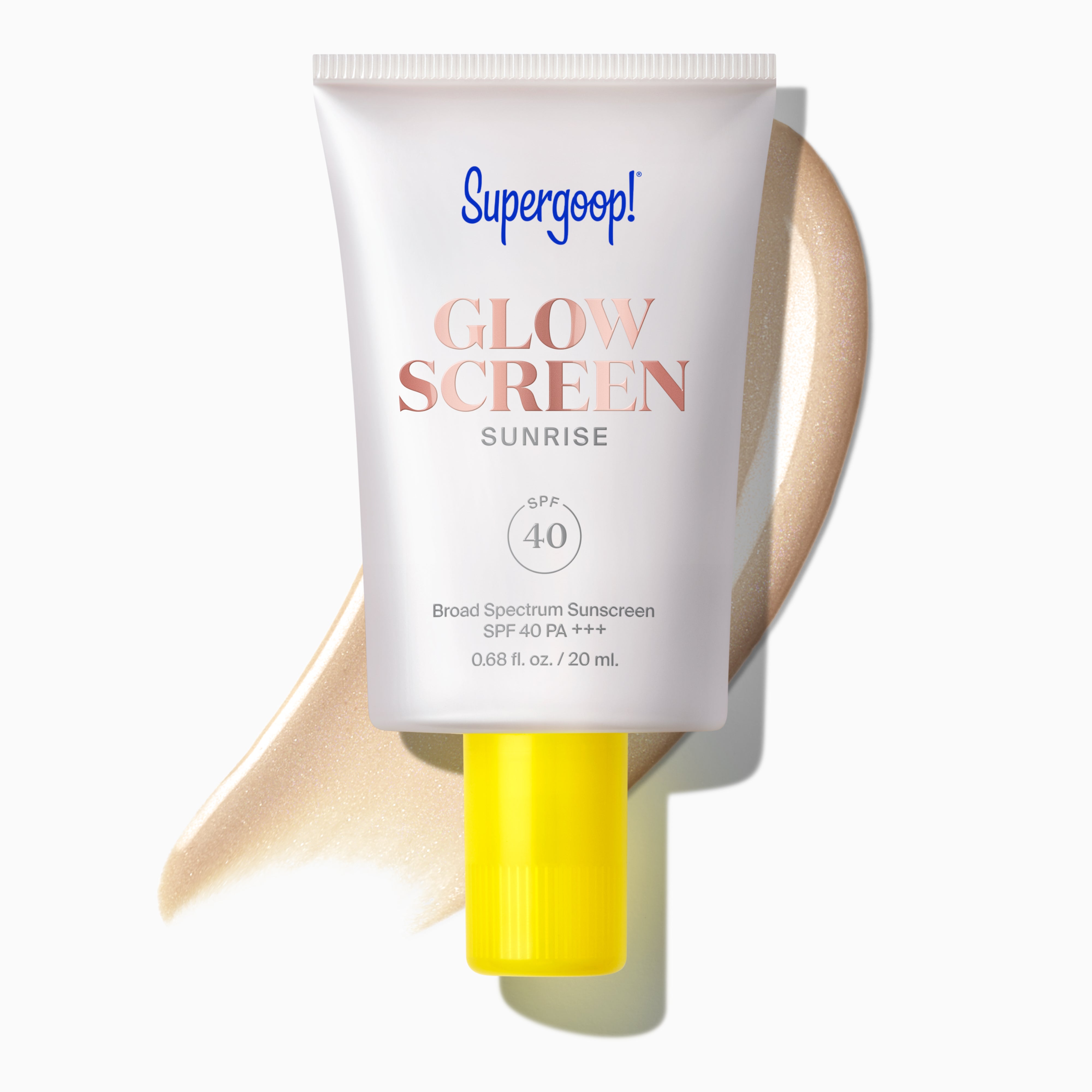Glowscreen SPF 40 Sunrise / 0.68 fl. oz. Packshot and goop